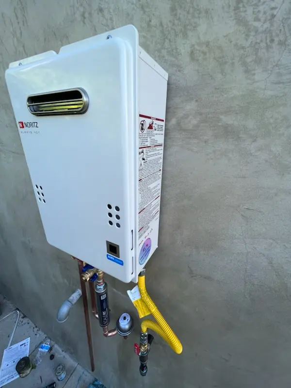 Tankless water heater installation for Ashley Acres homes